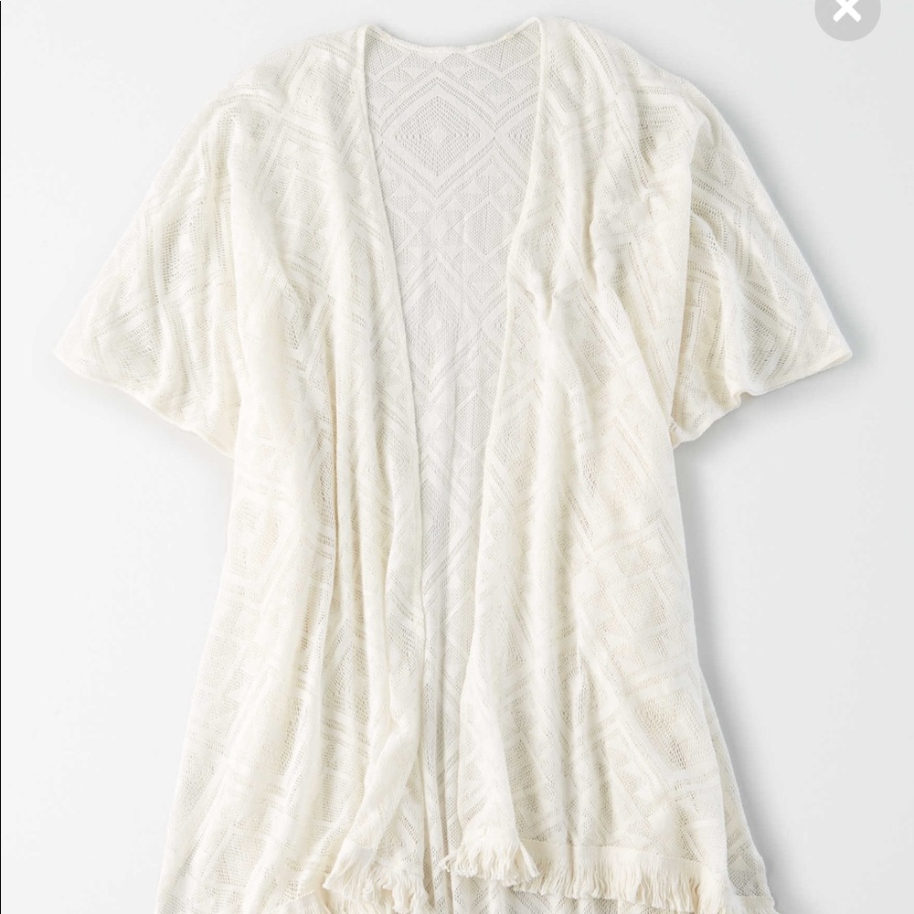 American Eagle mesh midi kimono